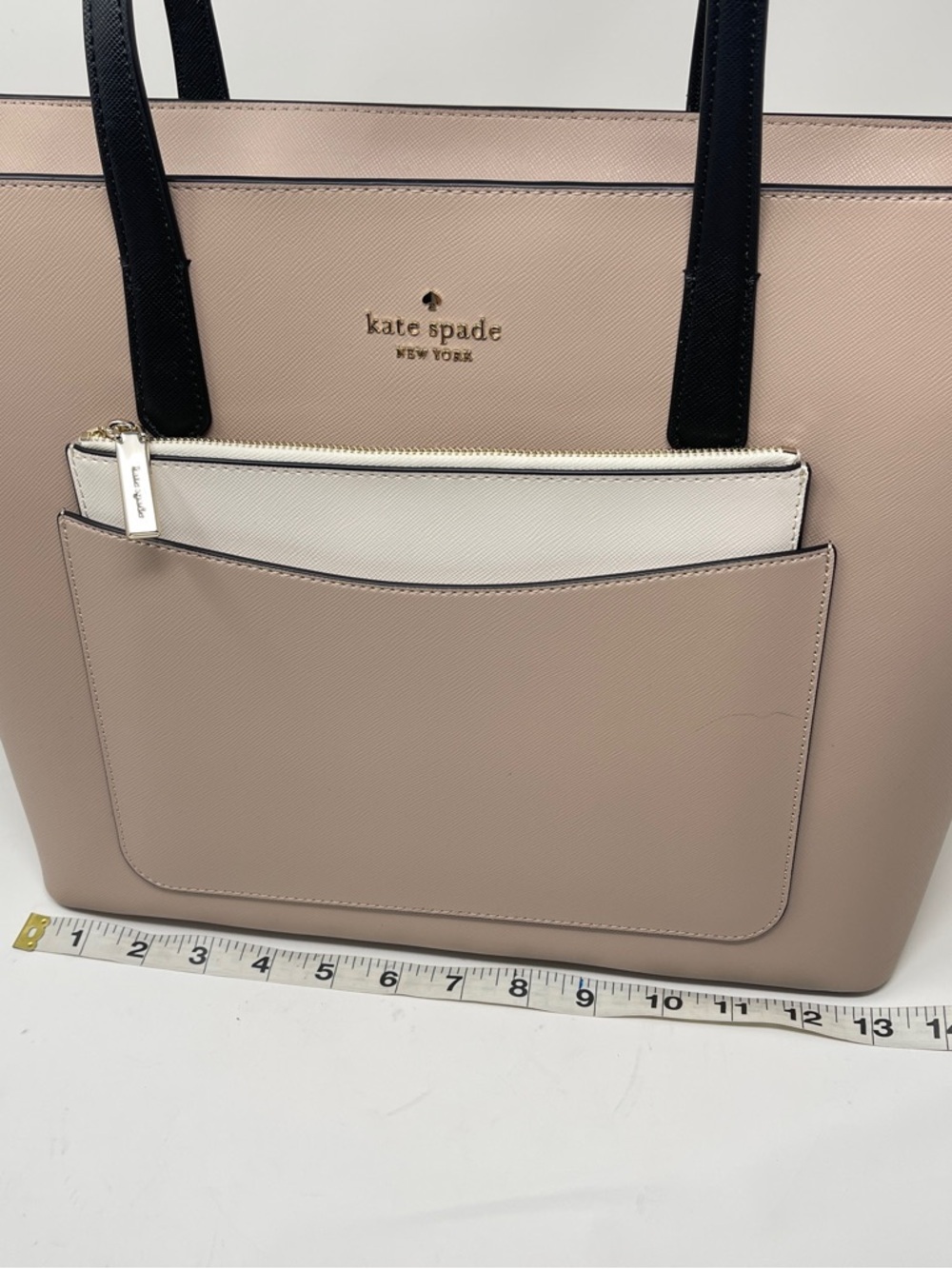 Kate Spade New York Blush Pink Tote Bag + Matching Zip Pouch - Picture 10 of 16